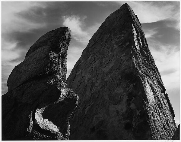Rocks, Alabama Hills, Owens Valley, California, Ansel Easton Adams (American, San Francisco, California 1902–1984 Carmel, California), Gelatin silver print 
