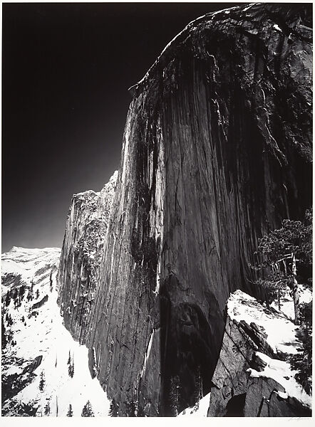 Monolith, the Face of Half Dome, Yosemite National Park, California, Ansel Easton Adams (American, San Francisco, California 1902–1984 Carmel, California), Gelatin silver print 