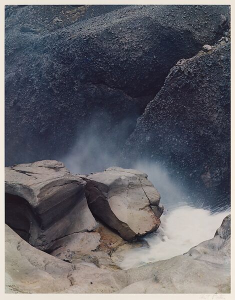 Upper End of Waterfall, Hagavatn Lake, Central Iceland, Eliot Porter (American, 1901–1990), Dye transfer print 