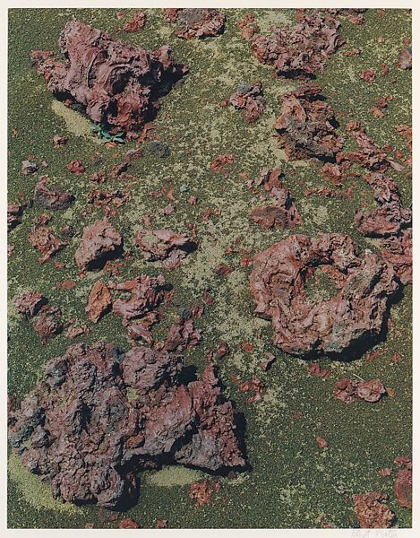 Pyroclastic Lava, Hitardalur, Eastern Snaefellsnes, Iceland, Eliot Porter (American, 1901–1990), Dye transfer print 