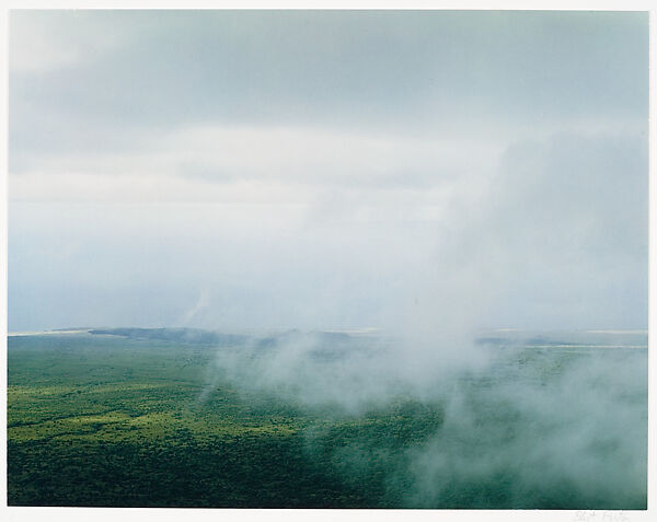 Clouds on East of Alcedo from Rim, Alcedo Volcano, Isabela Island, Galapagos Islands, Eliot Porter (American, 1901–1990), Dye transfer print 