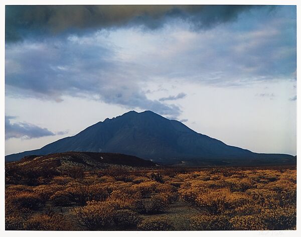 Las Tres Virgenes Volcano at Sunset, Near Mezquital, Baja California, Mexico, Eliot Porter (American, 1901–1990), Dye transfer print 