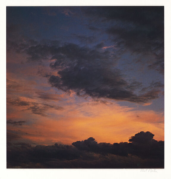 Sunset Clouds, Tesuque, New Mexico, Eliot Porter (American, 1901–1990), Dye transfer print 