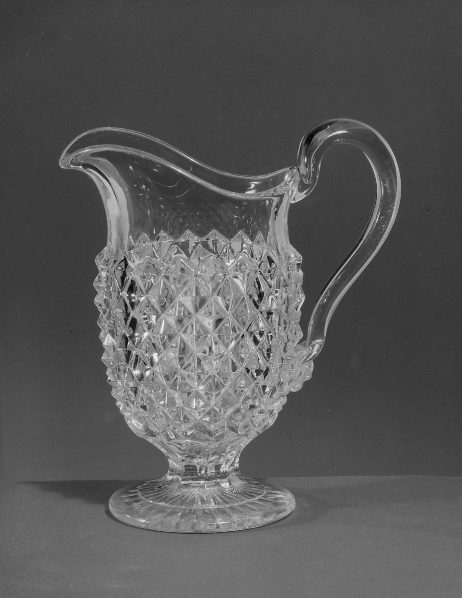 Creamer, Pressed glass, American 