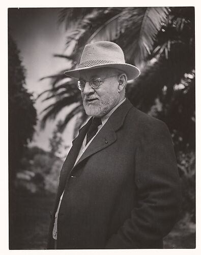 Henri Matisse à Saint-Paul de Vence dans le jardin de la Villa 