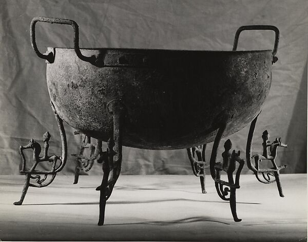 [Etruscan Cauldron of the 7th Century B.C.], André Kertész (American (born Hungary), Budapest 1894–1985 New York), Gelatin silver print 