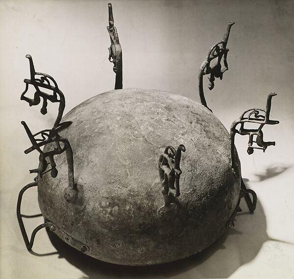 [Etruscan Cauldron of the 7th Century B.C., Upside Down], André Kertész (American (born Hungary), Budapest 1894–1985 New York), Gelatin silver print 