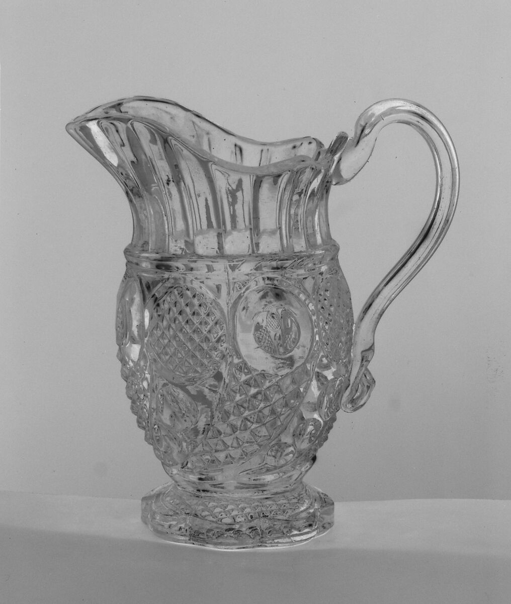 Creamer, Pressed glass 