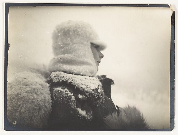 [Olga de Meyer, probably at Saint Moritz], Adolf de Meyer (American (born France), Paris 1868–1946 Los Angeles, California), Gelatin silver print 