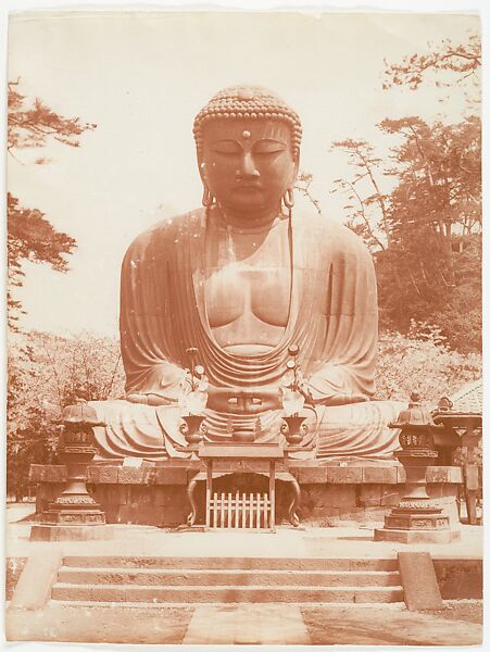 Daibutsu [Great Buddha], Kōtoku-in Temple, Kamakura, Adolf de Meyer (American (born France), Paris 1868–1946 Los Angeles, California), Gelatin silver print 