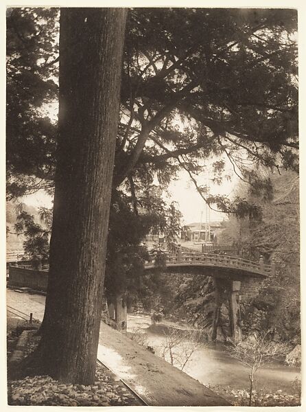 [Shinkyo Bridge, Nikkō, Japan], Adolf de Meyer (American (born France), Paris 1868–1946 Los Angeles, California), Gelatin silver print 