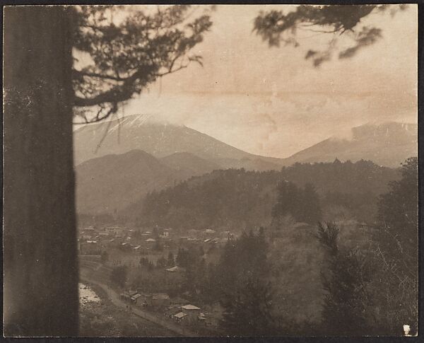 [View of Mountains and Valley from Above], Adolf de Meyer (American (born France), Paris 1868–1946 Los Angeles, California), Gelatin silver print 
