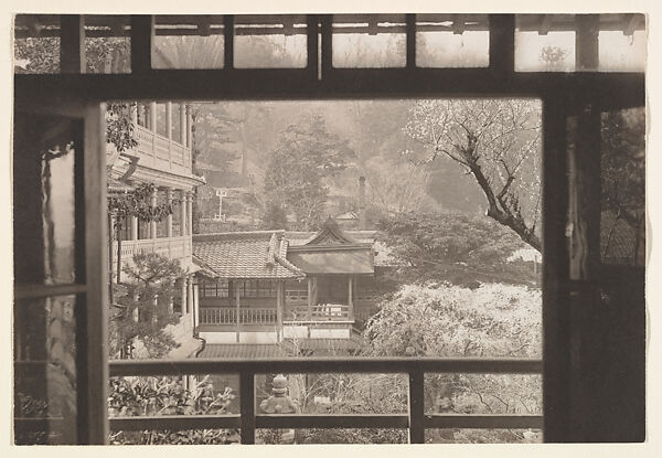 [View Through the Window of a Garden, Japan], Adolf de Meyer (American (born France), Paris 1868–1946 Los Angeles, California), Platinum print 