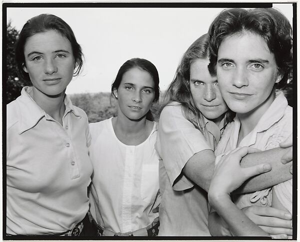 Heather Brown, Mimi Brown, Bebe Brown Nixon, Laurie Brown Tranchin, East Greenwich, Rhode Island, Nicholas Nixon (American, born 1947), Gelatin silver print 