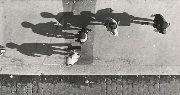 Shadows, Paris, André Kertész (American (born Hungary), Budapest 1894–1985 New York), Gelatin silver print 