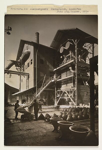 Bleibergwerk Mechernich, Hochofen, August Sander (German, 1876–1964), Gelatin silver print 