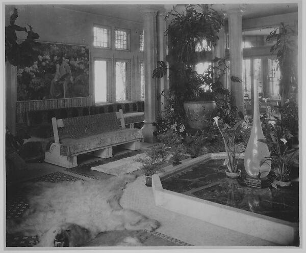 [21 Interior and Exterior Photographs of Laurelton Hall, the Tiffany Home in Oyster Bay, New York], Louis C. Tiffany (American, New York 1848–1933 New York), Gelatin silver prints