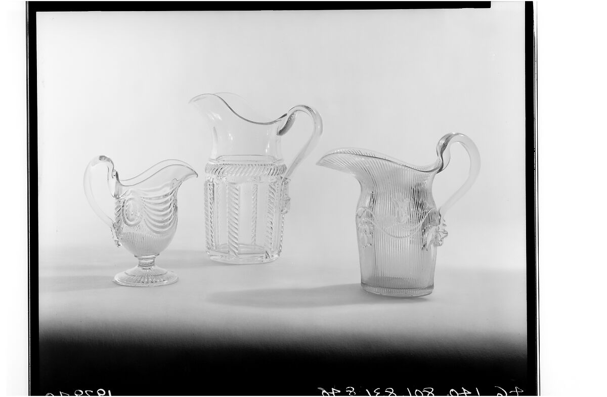 Creamer, Pressed glass