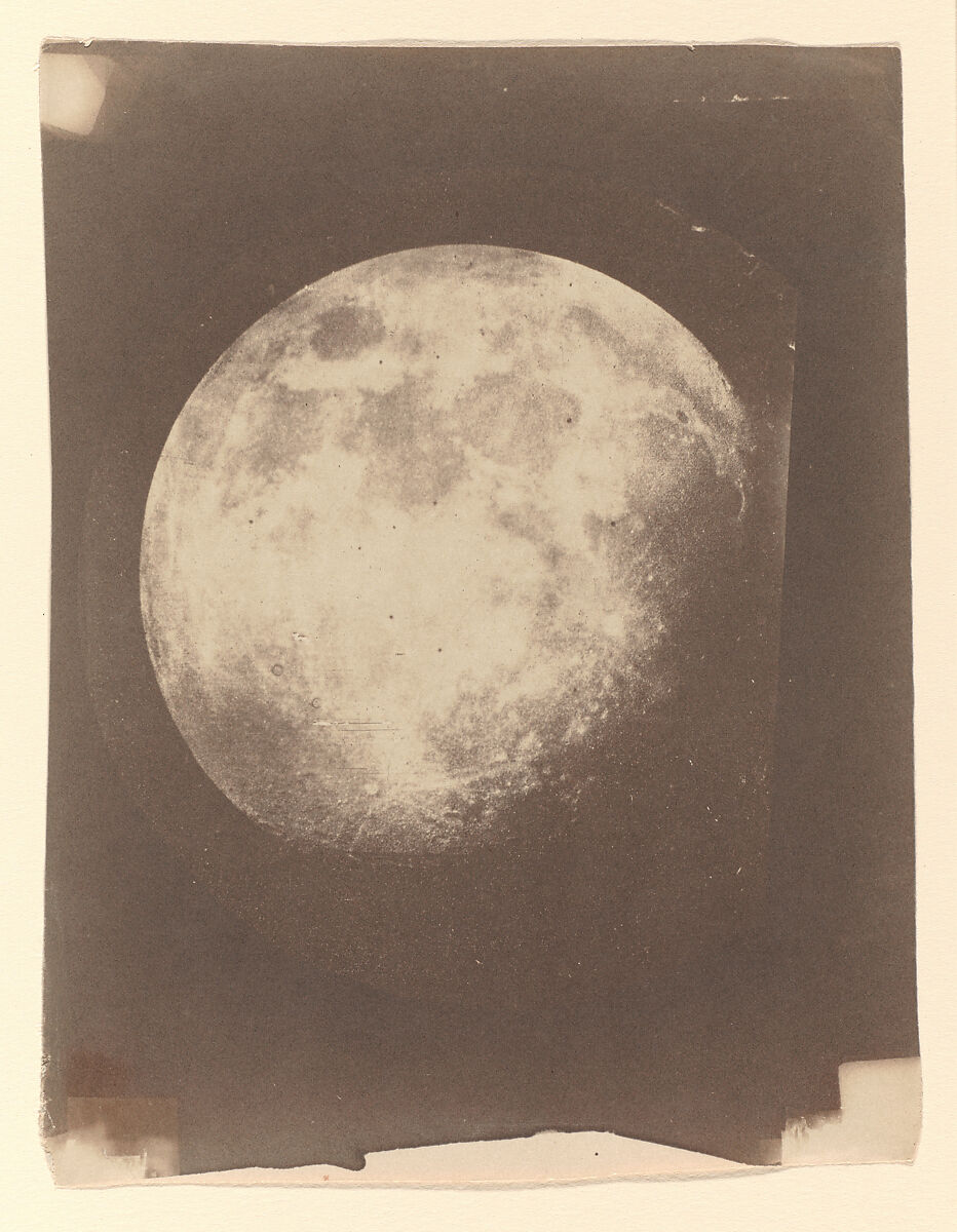The Moon, John Adams Whipple (American, Cambridge, Massachusetts 1822–1891 Grafton, Massachusetts), Salted paper print from glass negative 