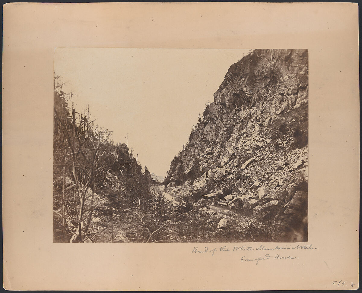 Head of the White Mountain Notch, Crawford House, James Wallace Black (American, Francestown, New Hampshire 1825–1896 Cambridge, Massachusetts), Albumen silver print from paper negative 