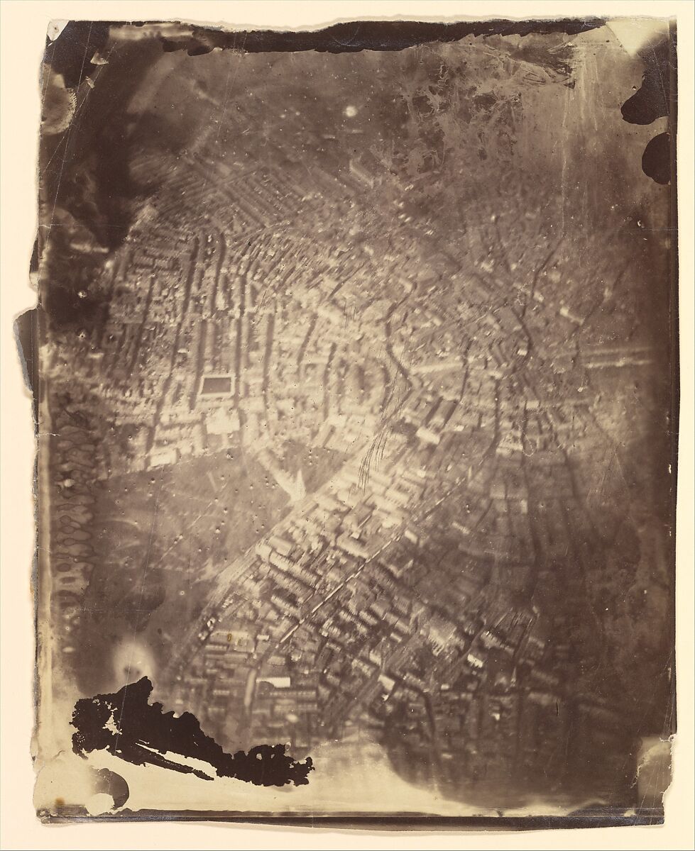 [Boston from a Hot-Air Balloon], James Wallace Black (American, Francestown, New Hampshire 1825–1896 Cambridge, Massachusetts), Albumen silver print from glass negative 