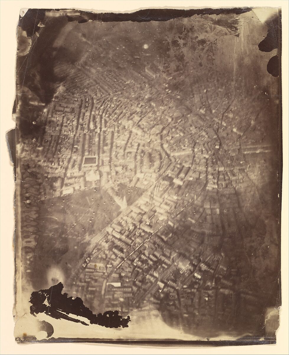 [Boston from a Hot-Air Balloon], James Wallace Black  American, Albumen silver print from glass negative