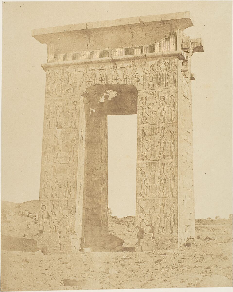 Gate of Ptolemy Philomeder, B.C. 180, Karnac, Attributed to Robert Murray (British, Edinburgh 1822–1893 Plymouth), Albumen silver print 