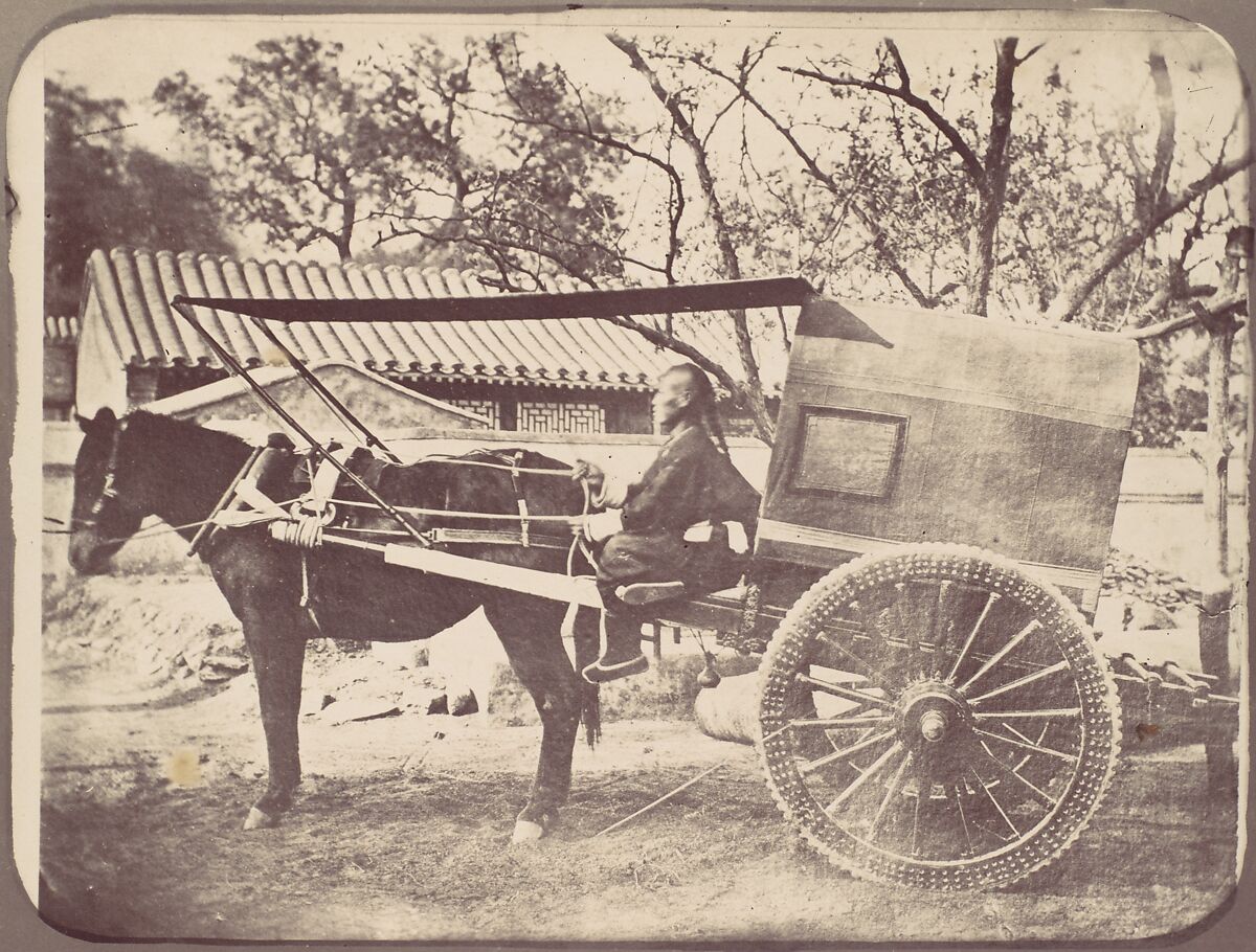 Pekin-car, William Thomas Saunders (British, 1832–1892), Albumen silver print from glass negative 