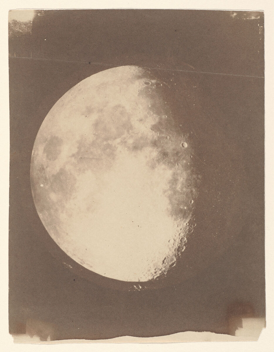 The Moon, John Adams Whipple (American, Cambridge, Massachusetts 1822–1891 Grafton, Massachusetts), Salted paper print from glass negative 