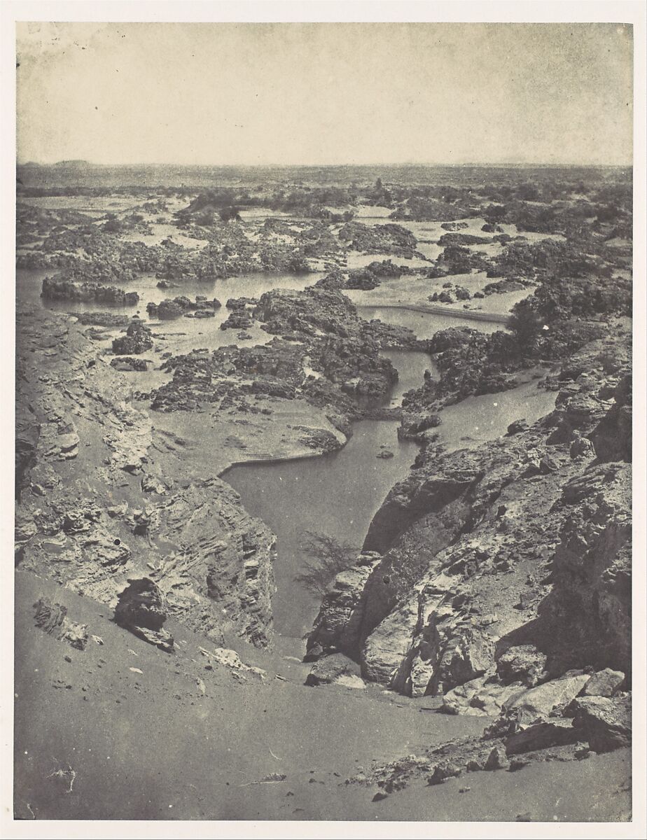 Nubie. Vue Cavalière de la Seconde Cataracte, Maxime Du Camp (French, 1822–1894), Salted paper print (Blanquart-Évrard process) from paper negative 