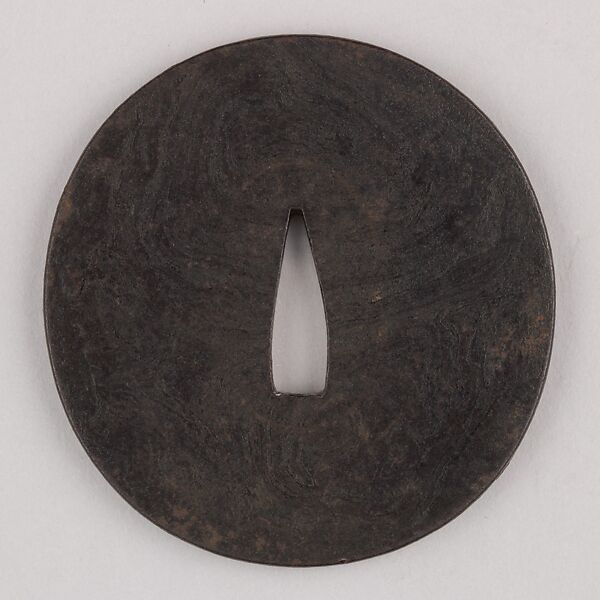 Sword Guard (Tsuba), Iron, copper, Japanese 