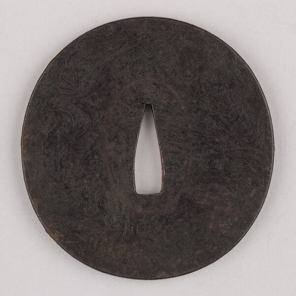 Sword Guard (Tsuba), Iron, copper, Japanese