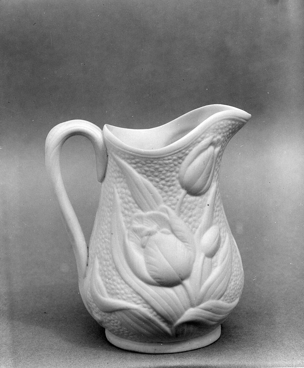 Cream Pitcher, Parian porcelain, American 