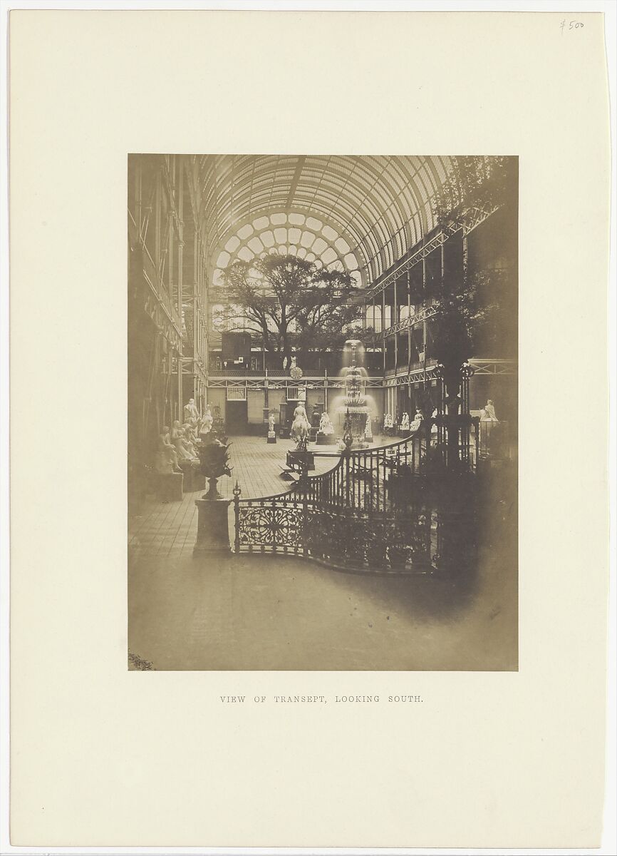 View of Transept, Looking South, Hugh Owen (British, 1808–1897), Salted paper print from paper negative 