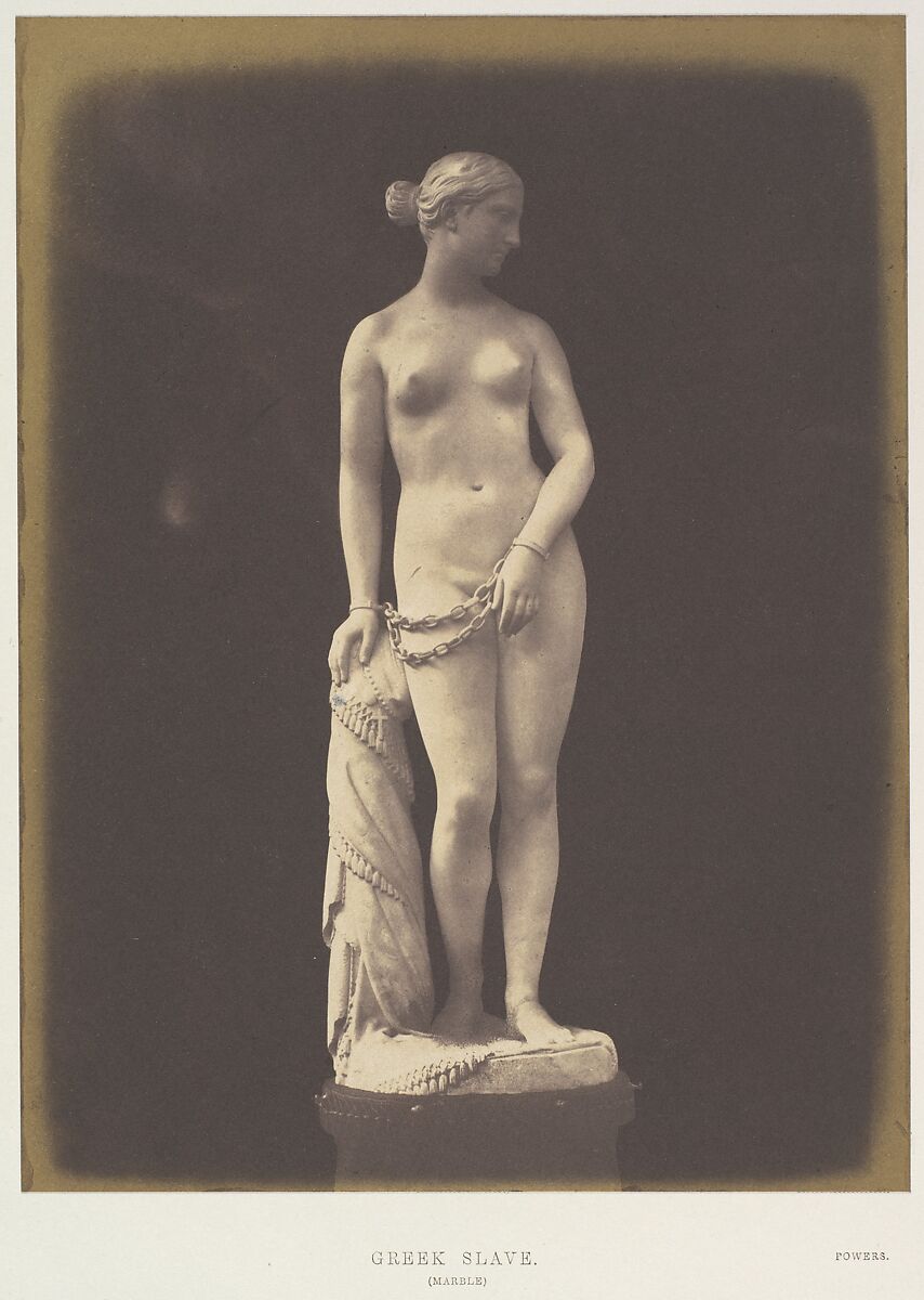 Greek Slave, Hugh Owen (British, 1808–1897), Salted paper print from paper negative 