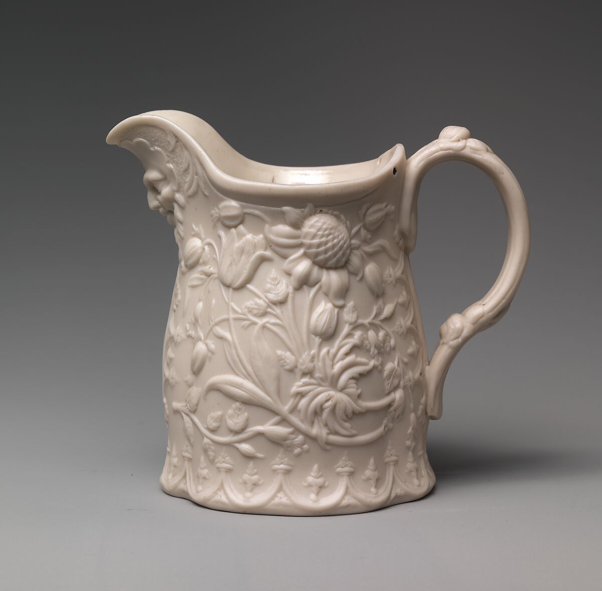 Cream Pitcher, Parian porcelain, American 