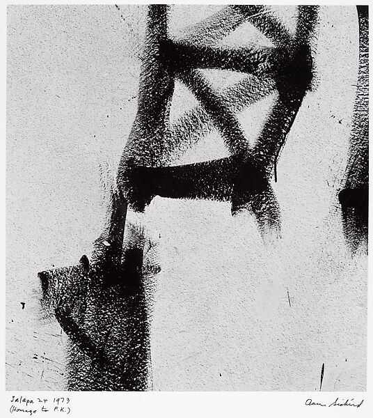 Jalapa 24, (Homage to F. K.), Aaron Siskind (American, 1903–1991), Gelatin silver print 