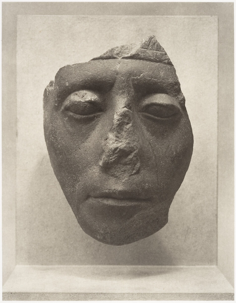 Carnarvon Head of Sesostris III, Charles Sheeler (American, Philadelphia, Pennsylvania 1883–1965 Dobbs Ferry, New York), Platinum print 