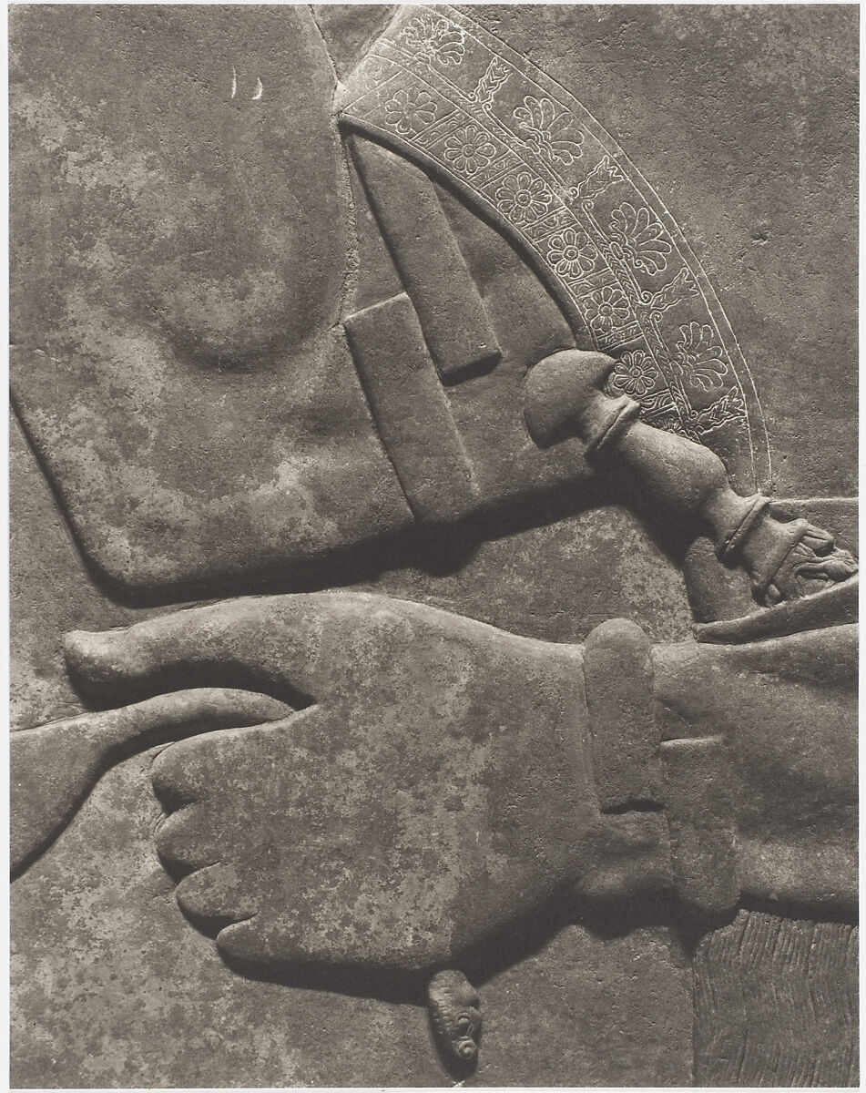 Assurnasirpal II, King of Assyria, and Cupbearer, Charles Sheeler (American, Philadelphia, Pennsylvania 1883–1965 Dobbs Ferry, New York), Platinum print 