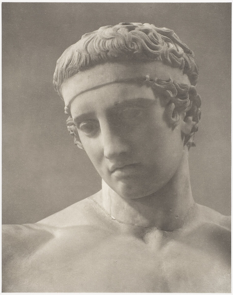 Statue of Diadoumenos. Roman Copy of a Greek Original by Polykleitos, Charles Sheeler (American, Philadelphia, Pennsylvania 1883–1965 Dobbs Ferry, New York), Platinum print 