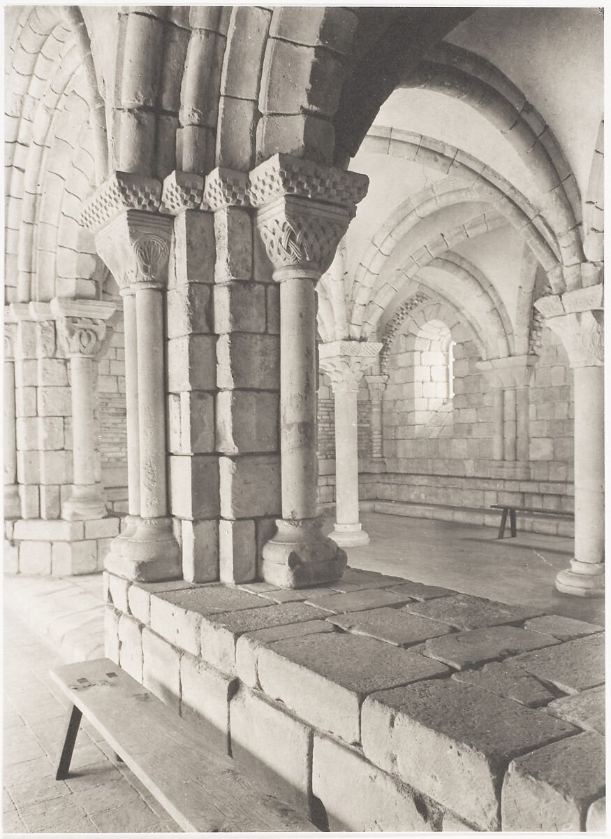 Chapter House from the Former Abbey of Notre-Dame-de-Pontaut, French, XII c., Charles Sheeler (American, Philadelphia, Pennsylvania 1883–1965 Dobbs Ferry, New York), Platinum print 