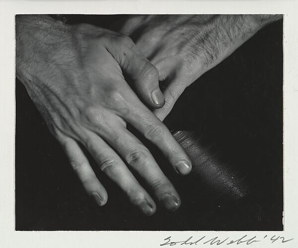 Callahan Hands, Todd Webb (American, 1905–2000), Gelatin silver print 
