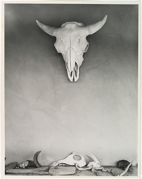 On the Portal at Georgia O'Keeffe's Ghost Ranch House, New Mexico, Todd Webb (American, 1905–2000), Gelatin silver print 