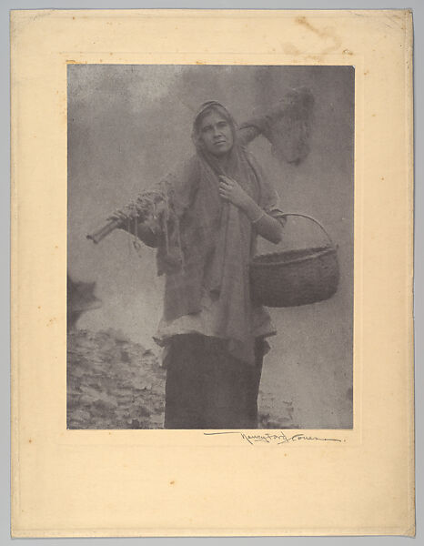 Early Morning on the River - The Fishergirl, Nancy Ford Cones (American, 1869–1962), Gum bichromate print 