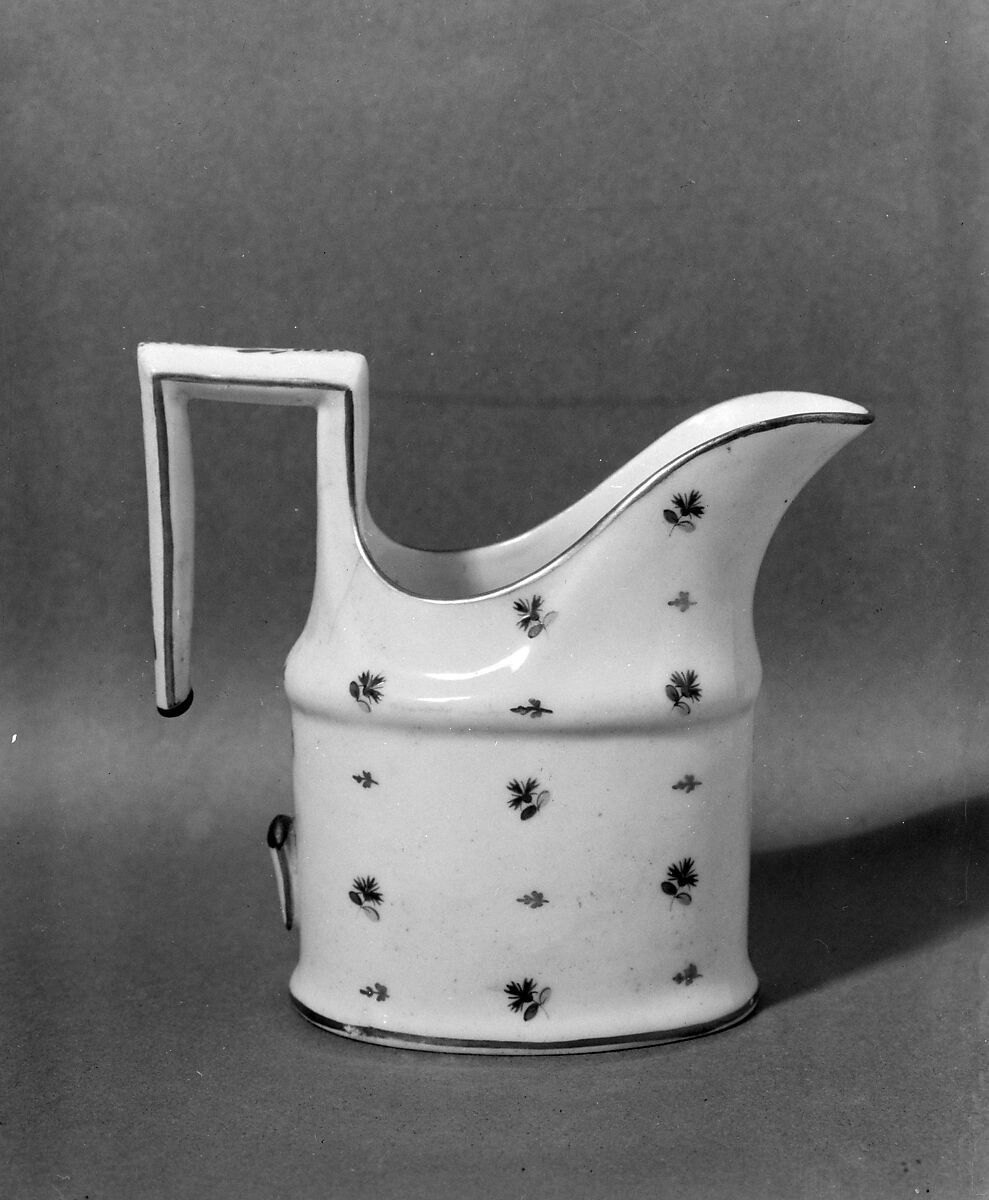 Cream Pitcher, Porcelain, French, possibly