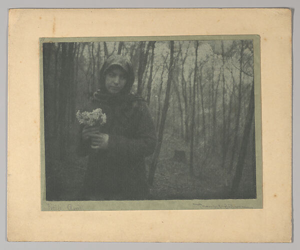 Fickle April, Nancy Ford Cones (American, 1869–1962), Gum bichromate print 