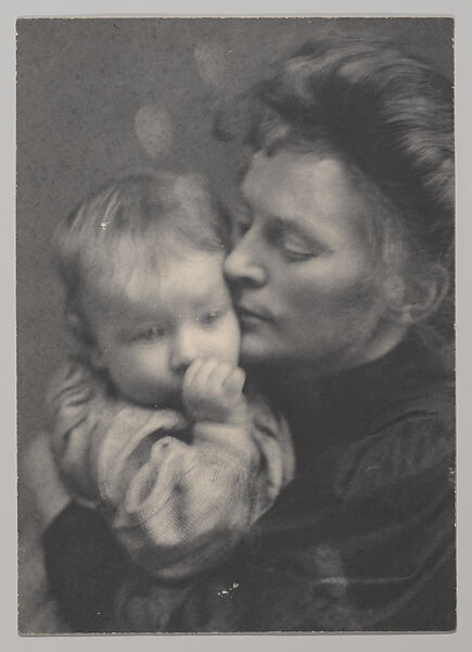 Mother and Child, James E. Cones (American, 1861–1939), Platinum print 