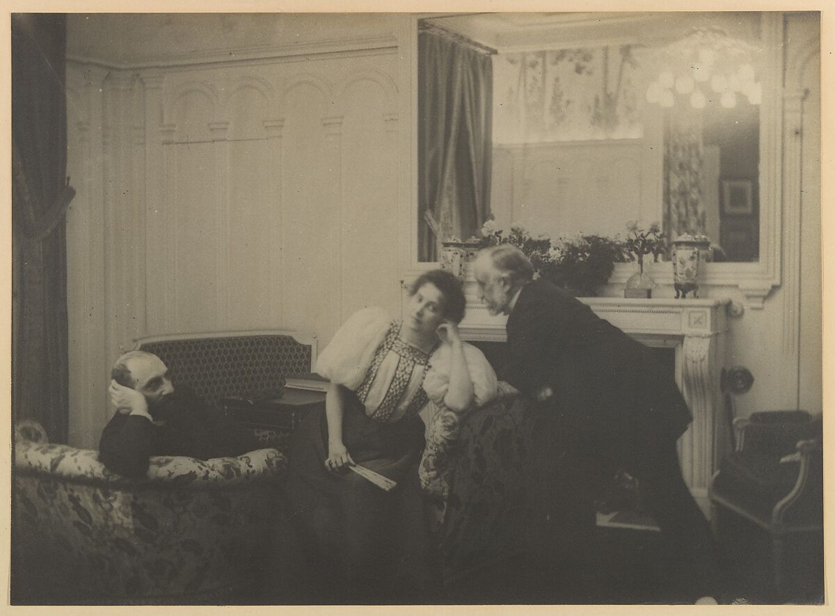 Paul Poujaud, Mme. Arthur Fontaine, and Degas, Edgar Degas  French, Gelatin silver print