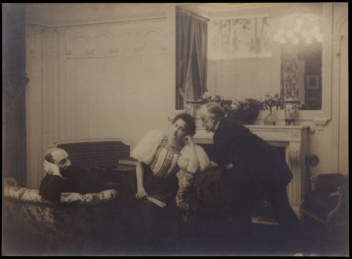 Paul Poujaud, Mme. Arthur Fontaine, and Degas, Edgar Degas (French, Paris 1834–1917 Paris), Gelatin silver print