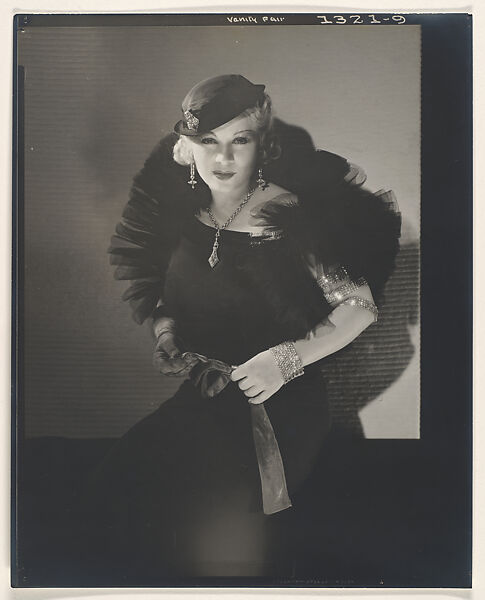 Mae West, Edward J. Steichen (American (born Luxembourg), Bivange 1879–1973 West Redding, Connecticut), Gelatin silver print 